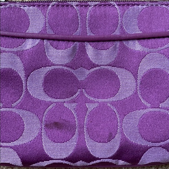 Purple Coach Wristlet - Picture 3 of 4